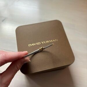 David Yurman Classic Cable Heart Station Bracelet